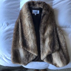 Faux fur vest